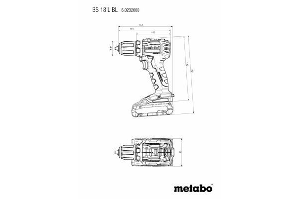 Аккумуляторная дрель-шуруповерт Metabo BS 18 L BL